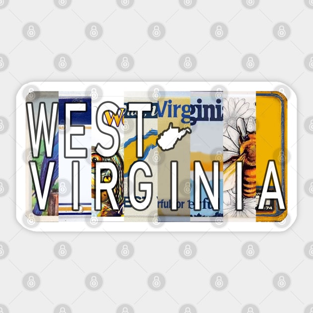 West Virginia License Plates Sticker by stermitkermit